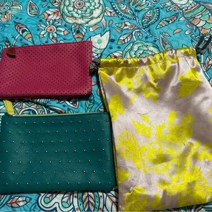 3 Ipsy cosmetic bags